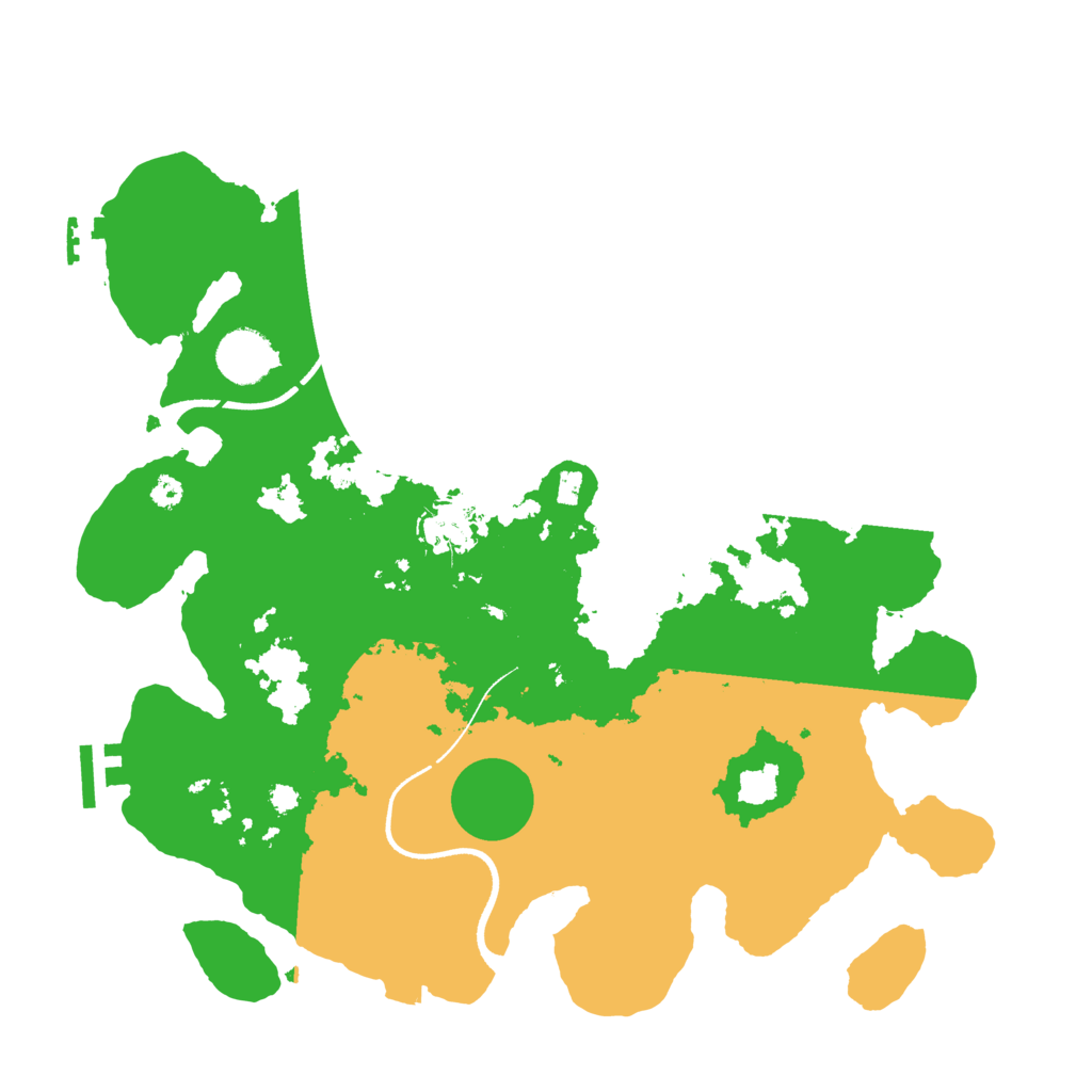 Biome Rust Map: Procedural Map, Size: 3500, Seed: 64756547