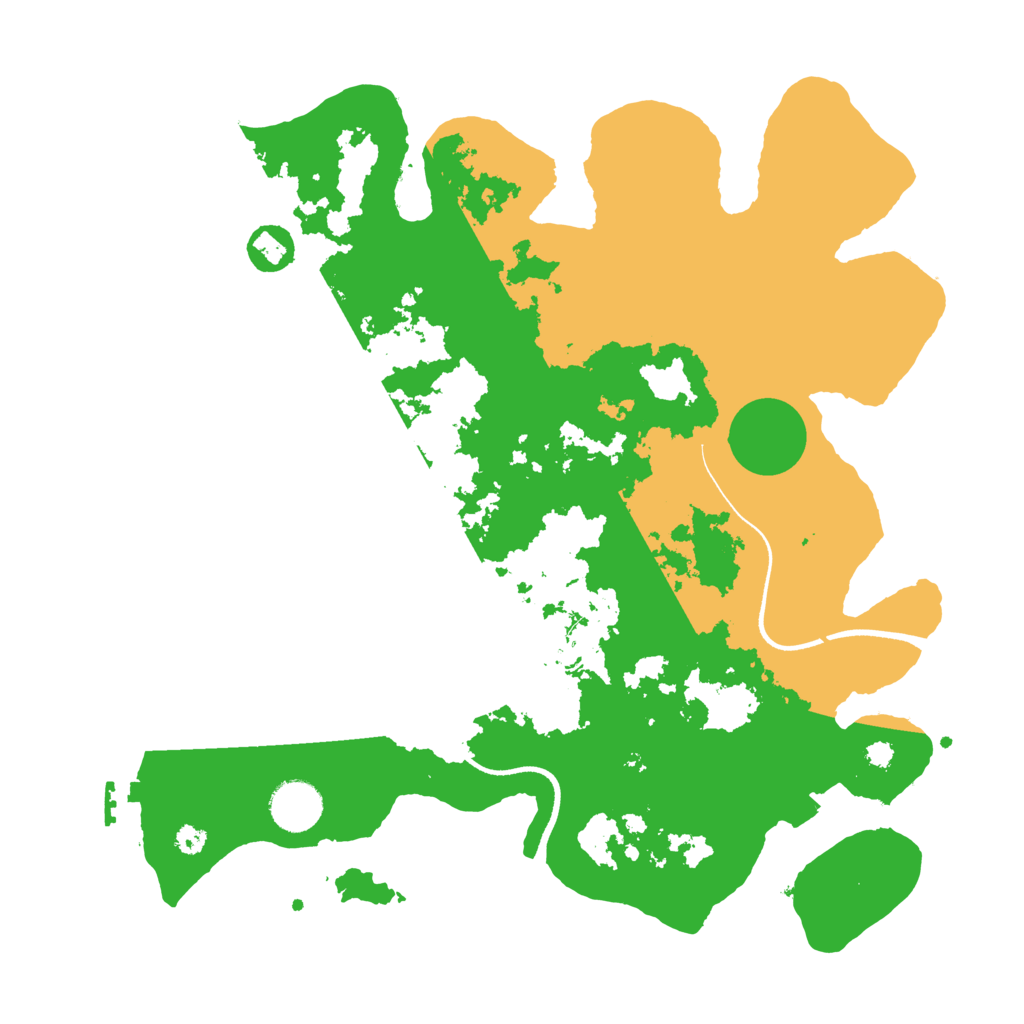 Biome Rust Map: Procedural Map, Size: 3500, Seed: 717092648