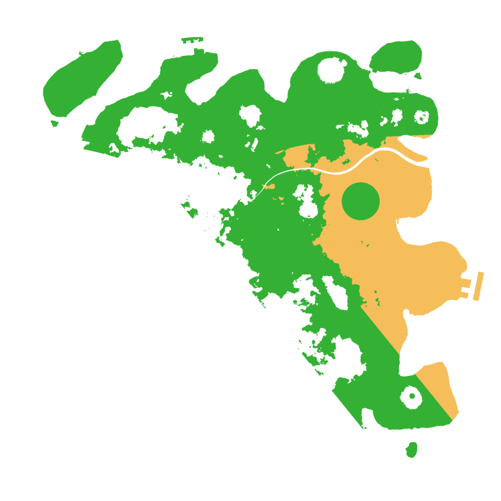 Biome Rust Map: Procedural Map, Size: 3500, Seed: 93724523