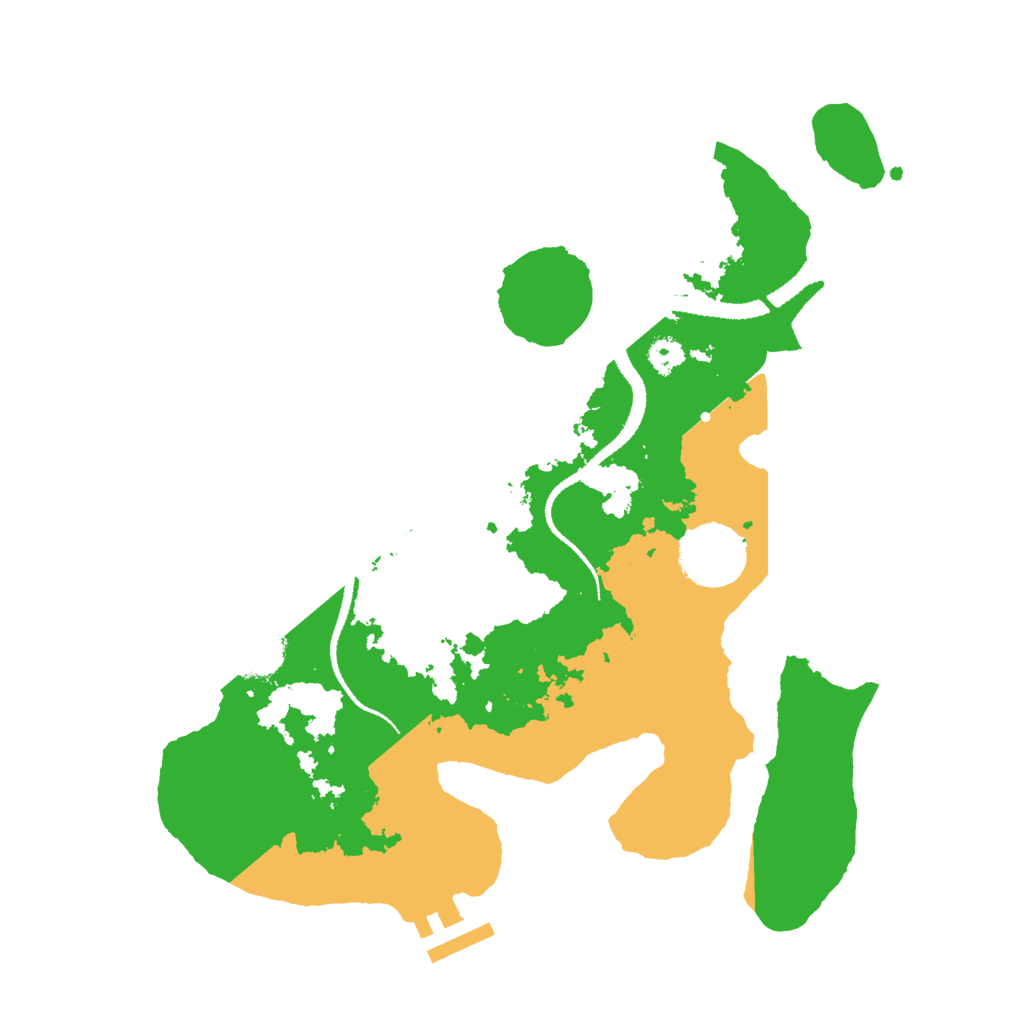 Biome Rust Map: Procedural Map, Size: 3000, Seed: 239379299