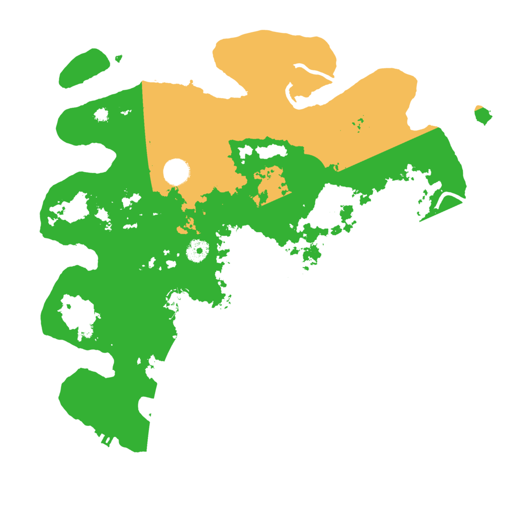 Biome Rust Map: Procedural Map, Size: 3500, Seed: 91266622