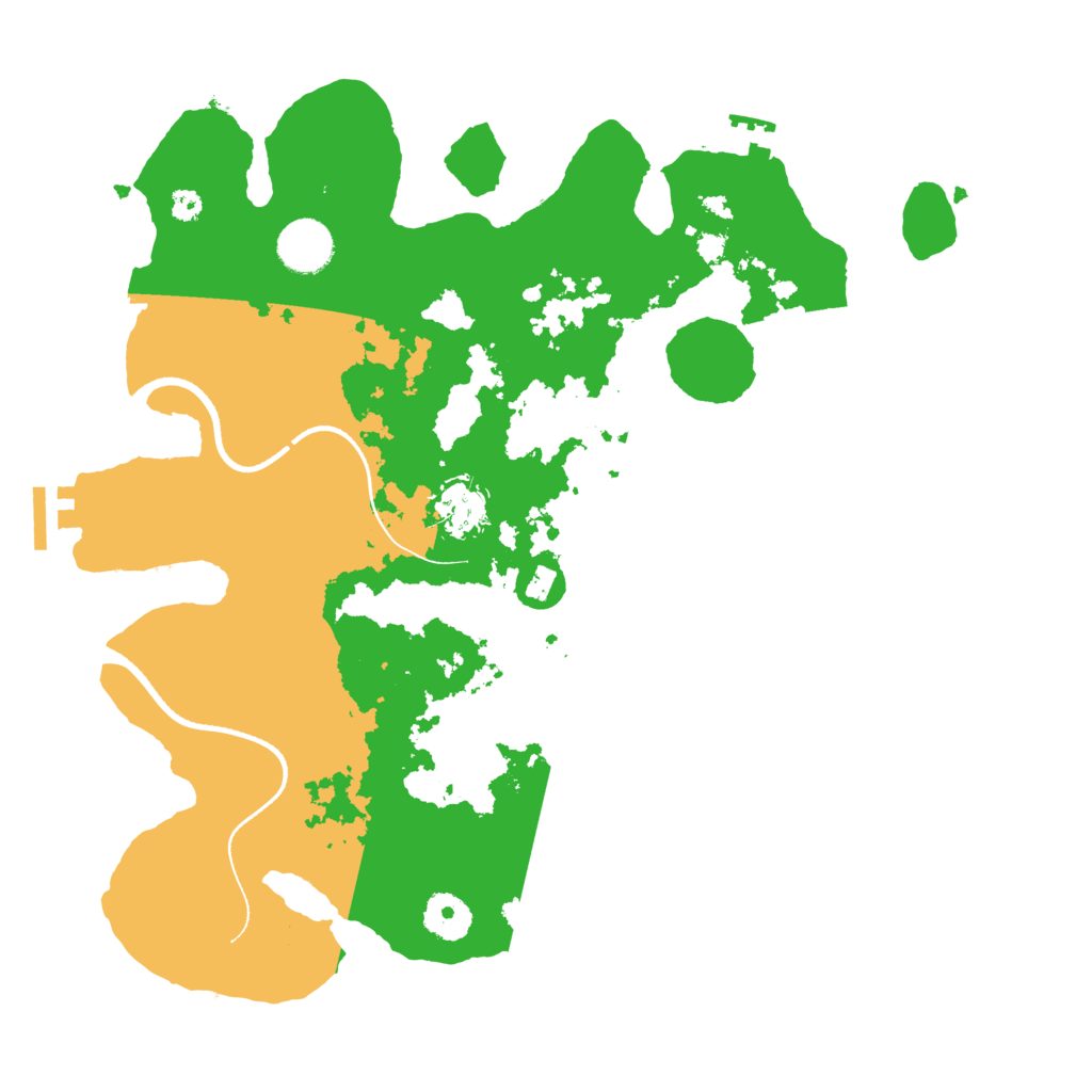 Biome Rust Map: Procedural Map, Size: 3500, Seed: 34532485
