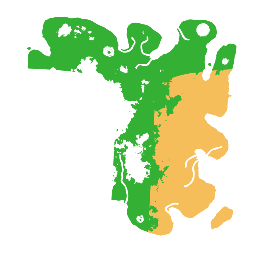 Biome Rust Map: Procedural Map, Size: 3500, Seed: 43082634