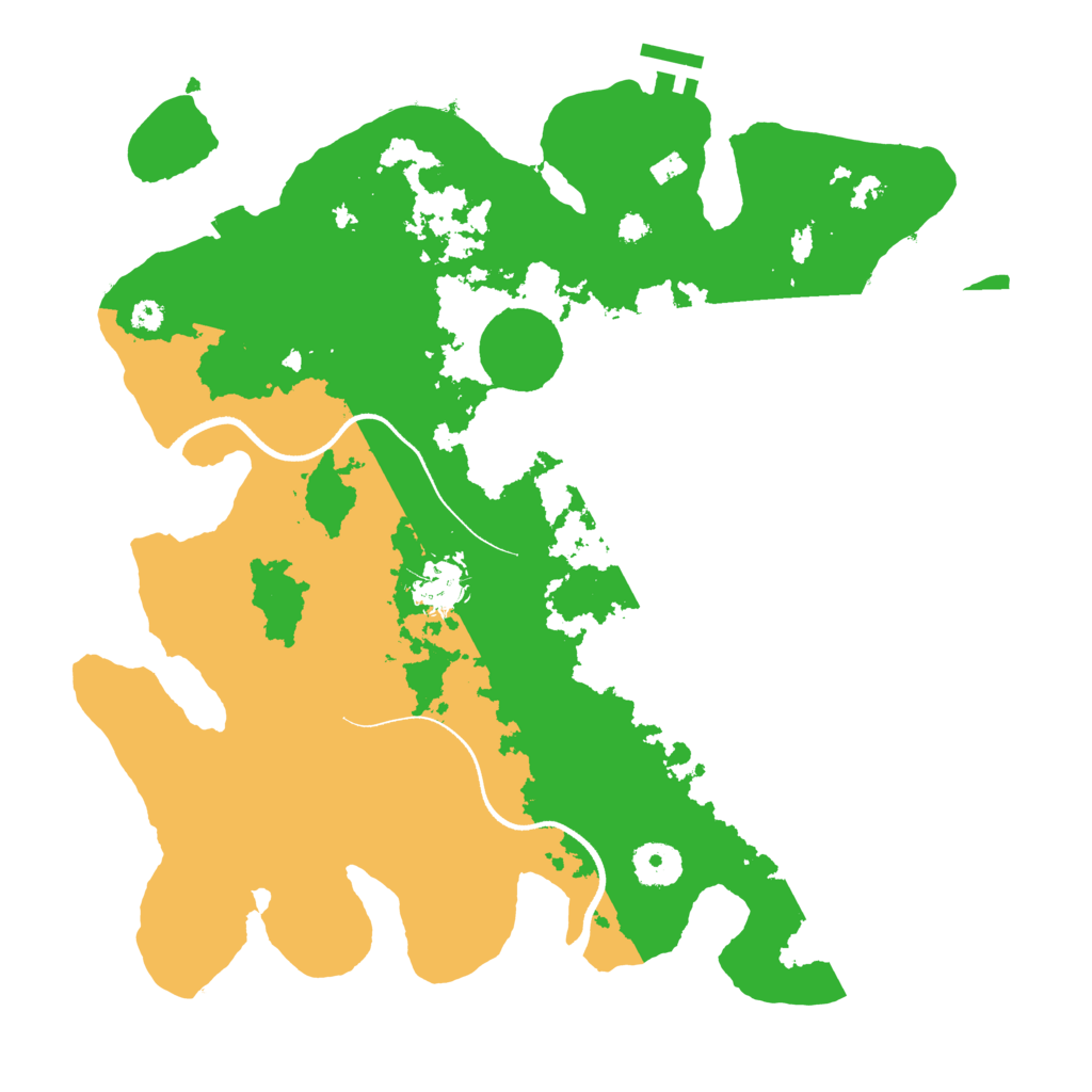 Biome Rust Map: Procedural Map, Size: 3500, Seed: 22035496