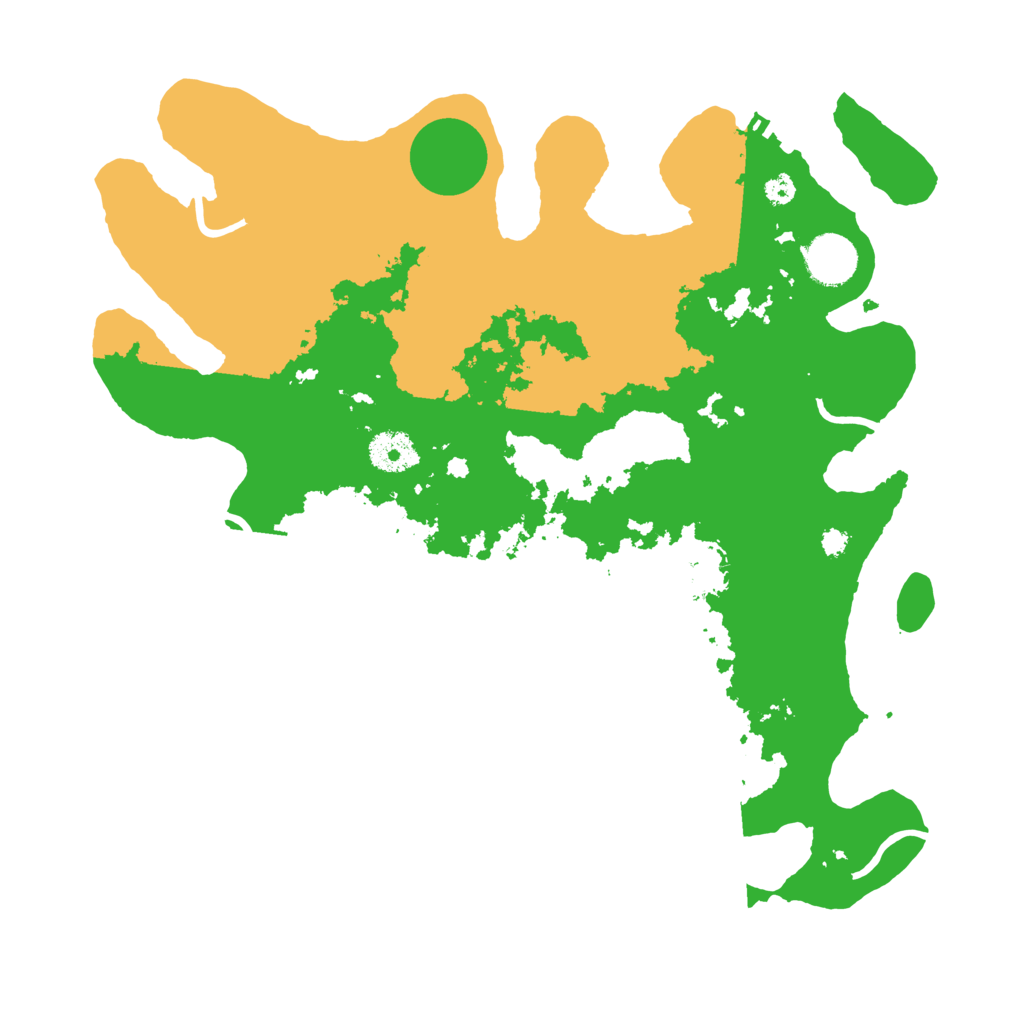 Biome Rust Map: Procedural Map, Size: 3500, Seed: 84781897