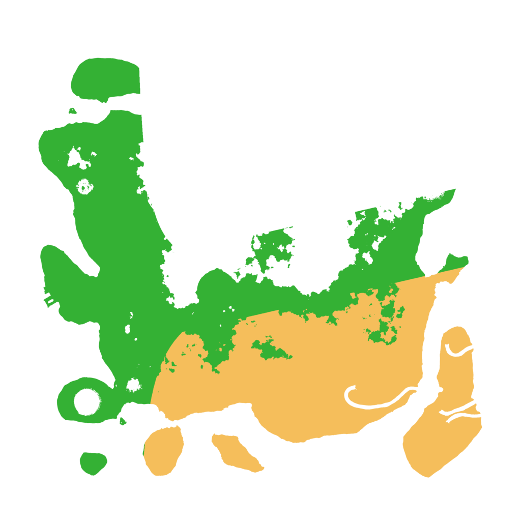 Biome Rust Map: Procedural Map, Size: 3500, Seed: 91469623