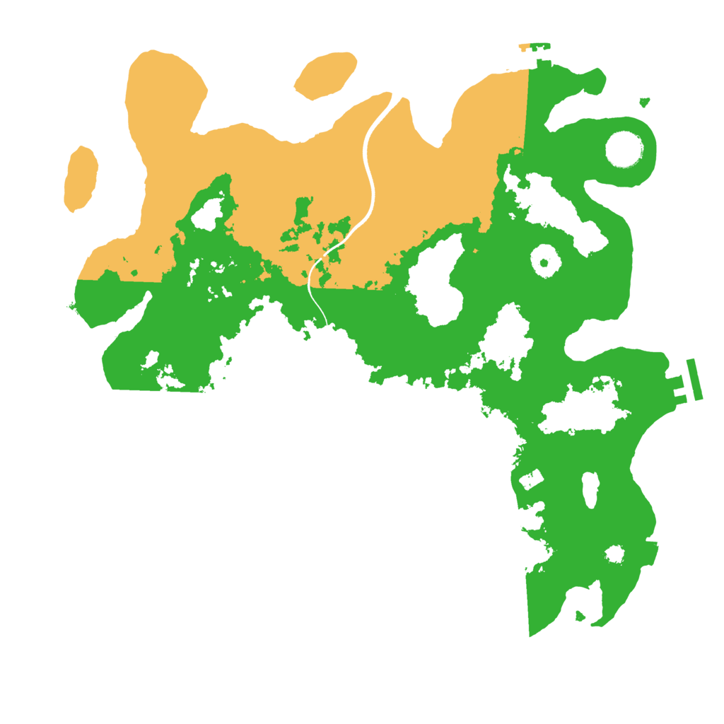Biome Rust Map: Procedural Map, Size: 3500, Seed: 61929968