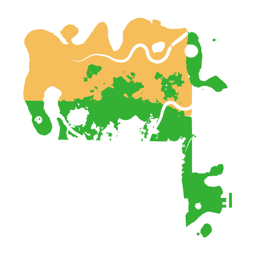 Biome Rust Map: Procedural Map, Size: 3500, Seed: 11681644