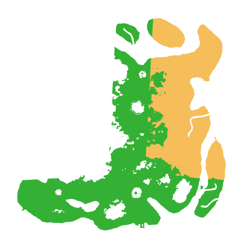 Biome Rust Map: Procedural Map, Size: 3500, Seed: 77553295