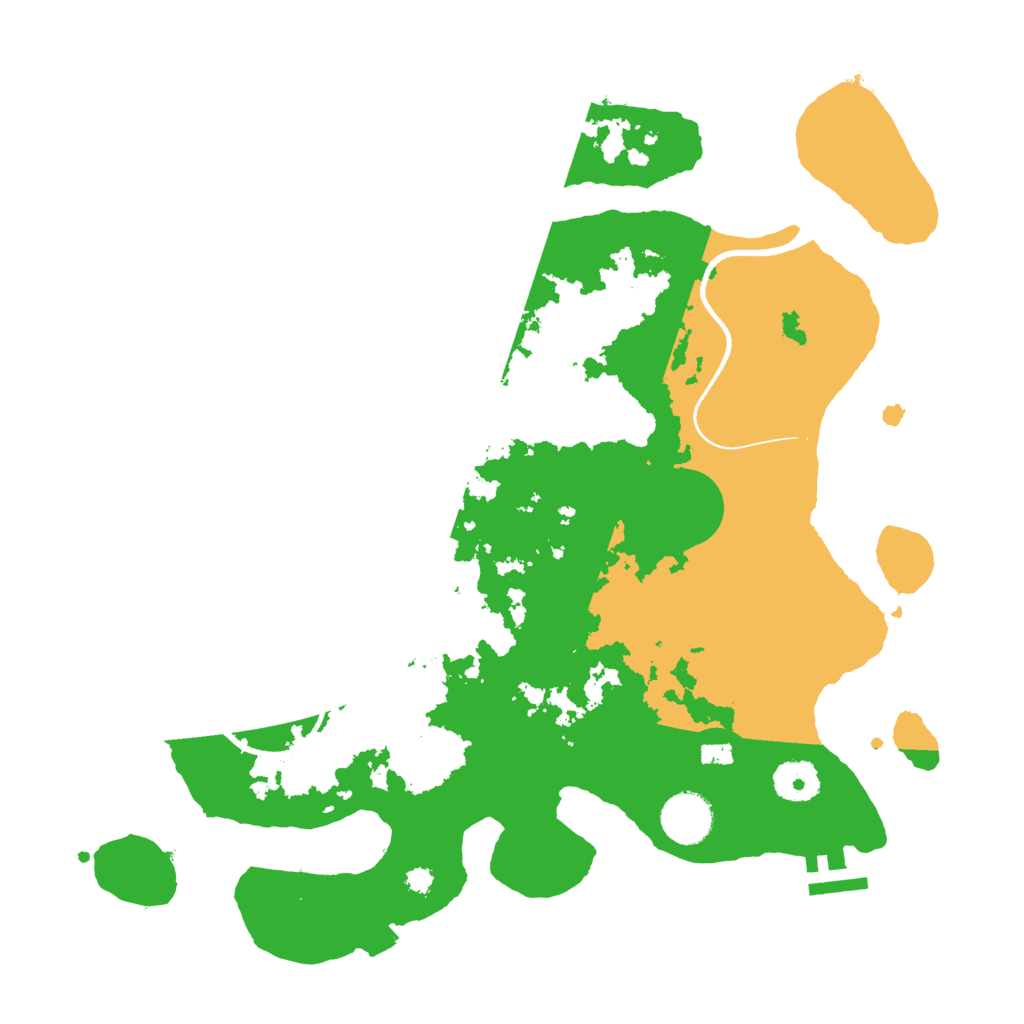 Biome Rust Map: Procedural Map, Size: 3500, Seed: 89684087