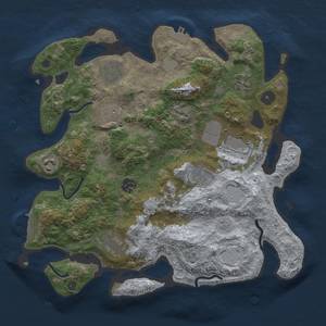 Thumbnail Rust Map: Procedural Map, Size: 3500, Seed: 239, 18 Monuments