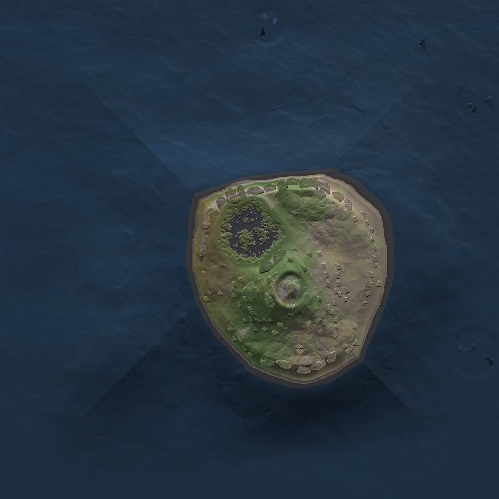 Rust Map: Procedural Map, Size: 1000, Seed: 799994806, 3 Monuments