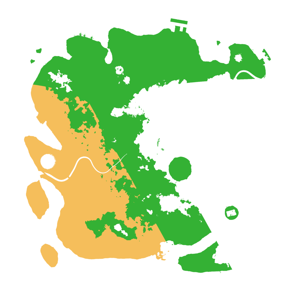 Biome Rust Map: Procedural Map, Size: 3500, Seed: 10872972