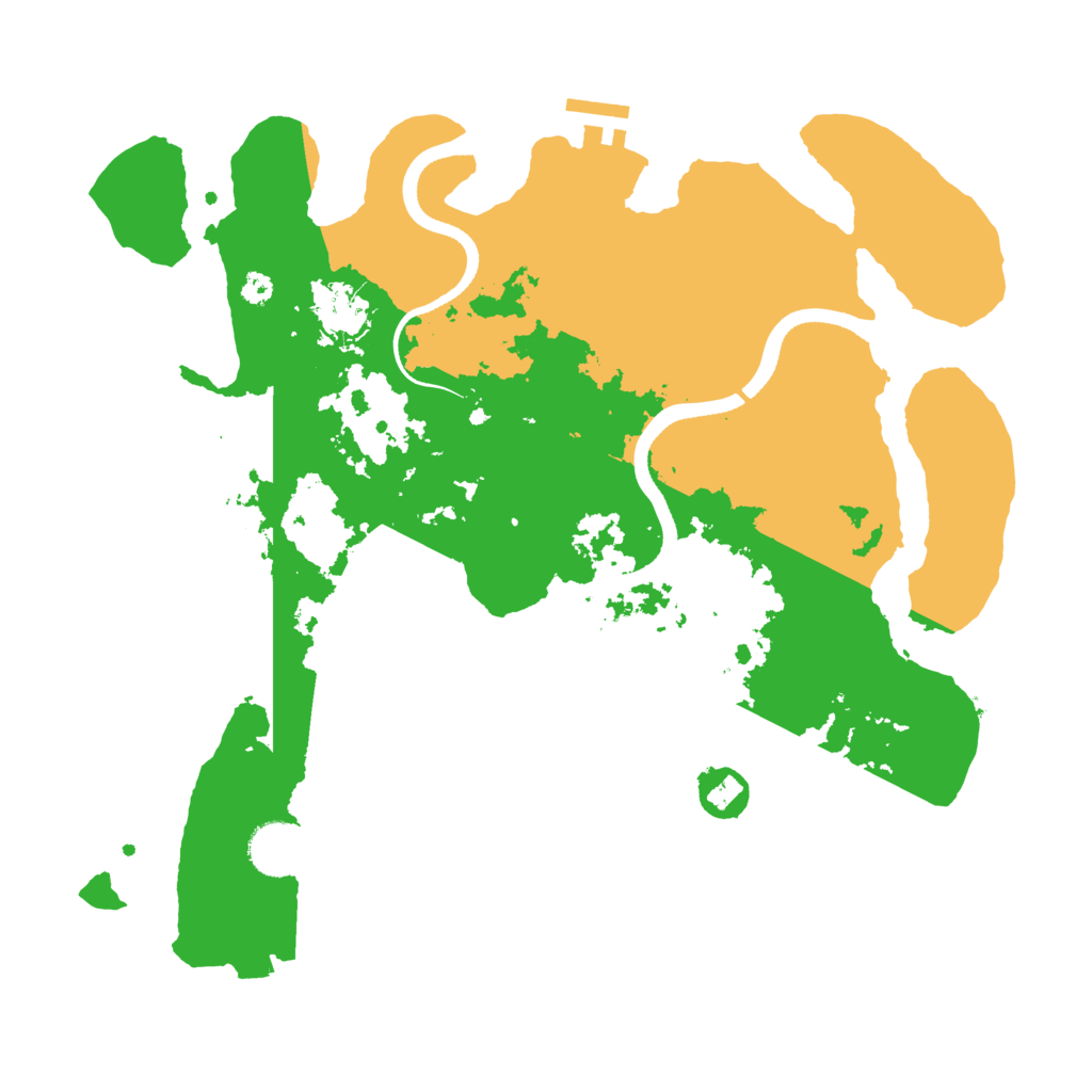 Biome Rust Map: Procedural Map, Size: 3500, Seed: 84580142