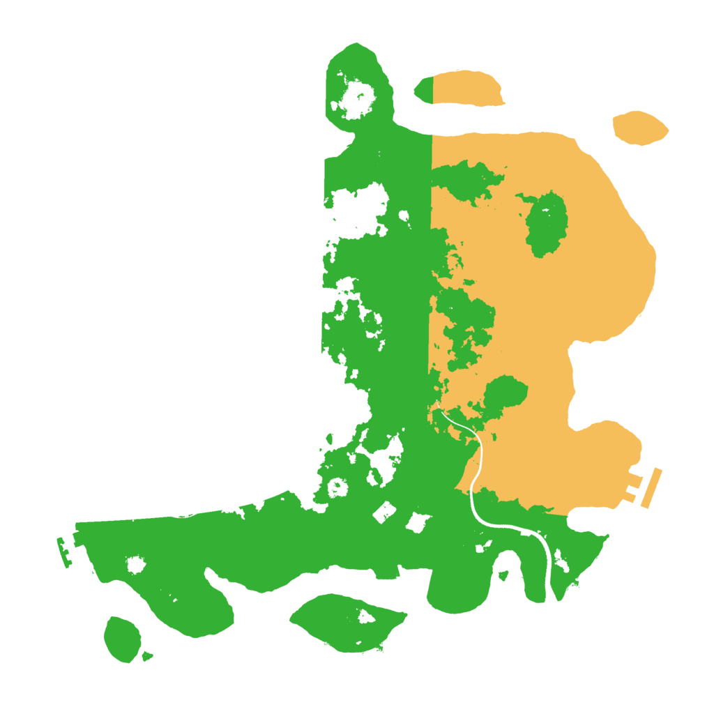 Biome Rust Map: Procedural Map, Size: 3500, Seed: 38660563