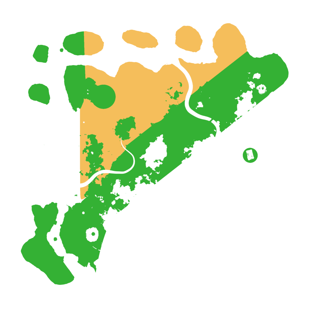 Biome Rust Map: Procedural Map, Size: 3500, Seed: 76232605