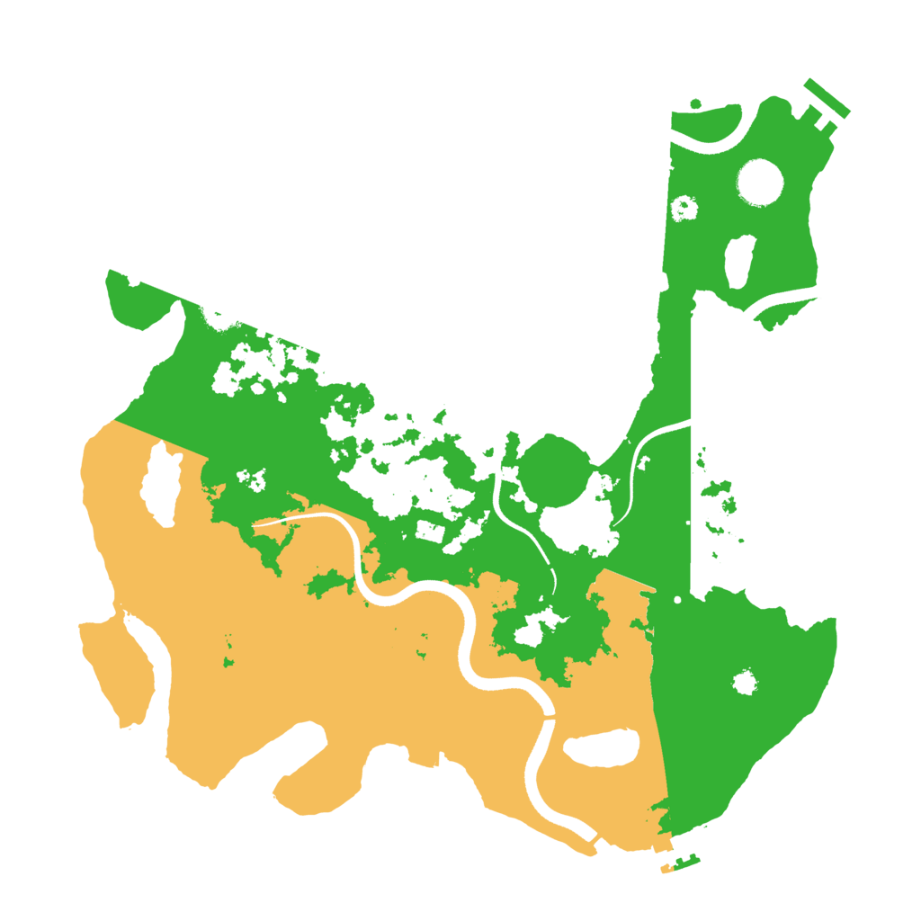 Biome Rust Map: Procedural Map, Size: 3500, Seed: 2091895