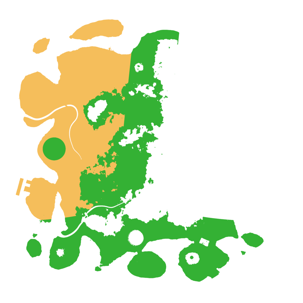 Biome Rust Map: Procedural Map, Size: 3500, Seed: 55432492
