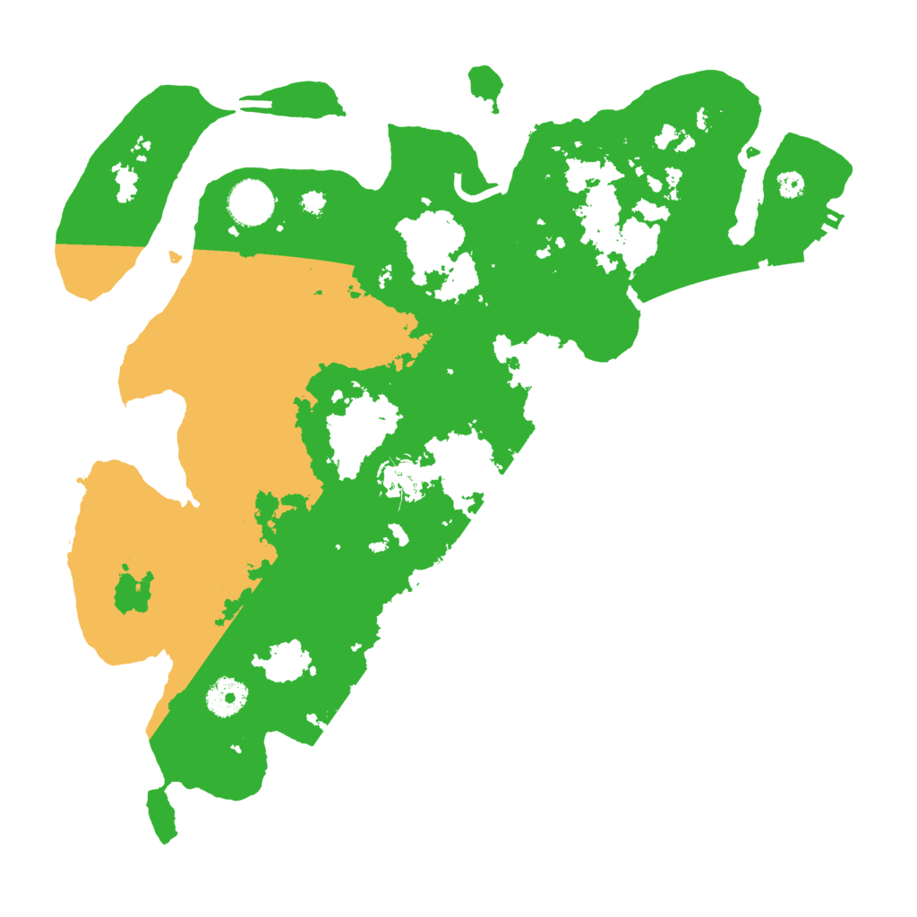 Biome Rust Map: Procedural Map, Size: 3500, Seed: 41479895