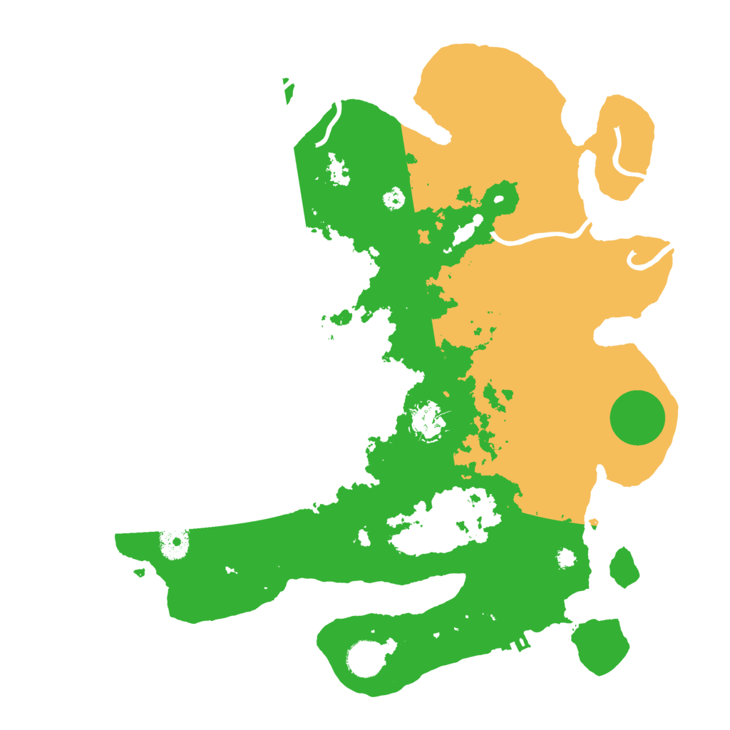 Biome Rust Map: Procedural Map, Size: 3500, Seed: 80854421