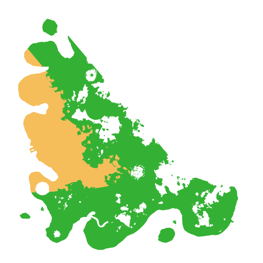 Biome Rust Map: Procedural Map, Size: 3500, Seed: 19977309