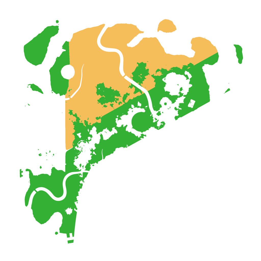 Biome Rust Map: Procedural Map, Size: 3500, Seed: 1971210310