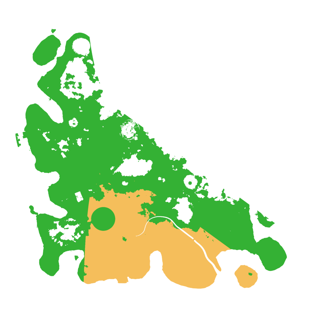 Biome Rust Map: Procedural Map, Size: 3500, Seed: 62860533