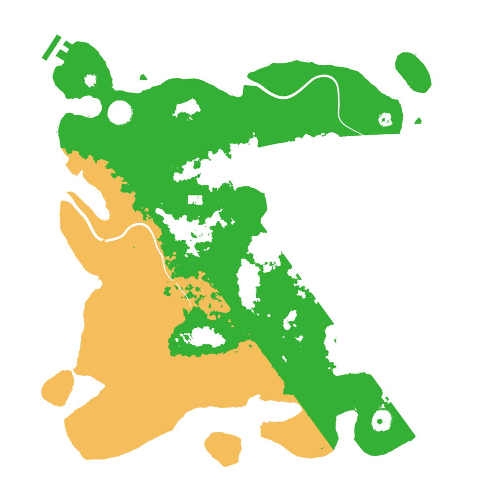 Biome Rust Map: Procedural Map, Size: 3600, Seed: 76634976