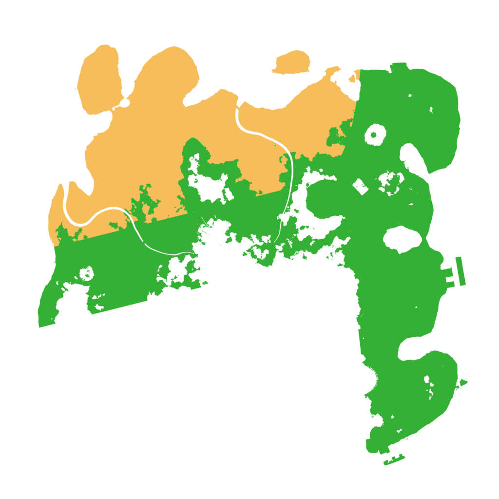 Biome Rust Map: Procedural Map, Size: 3500, Seed: 707315757
