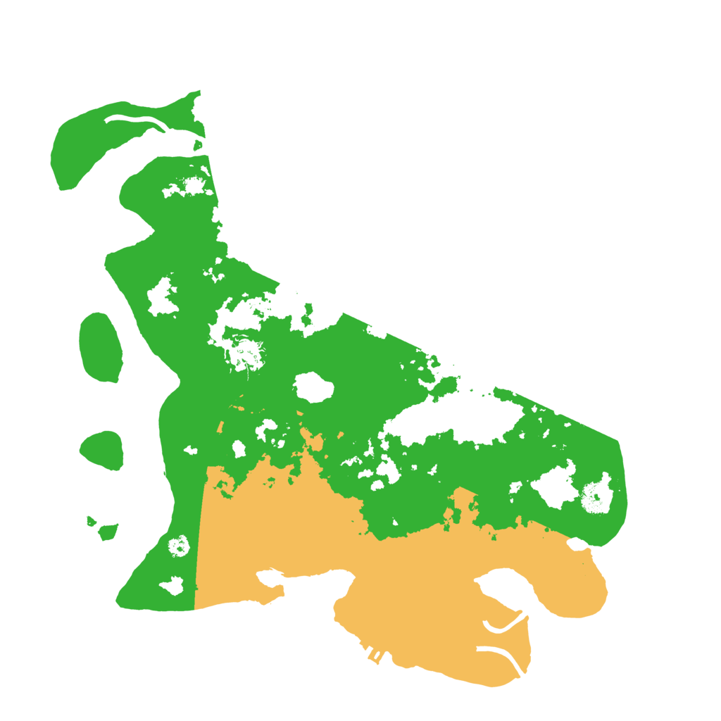 Biome Rust Map: Procedural Map, Size: 3500, Seed: 91128023