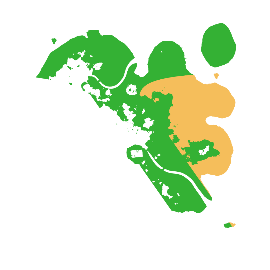 Biome Rust Map: Procedural Map, Size: 2500, Seed: 3594