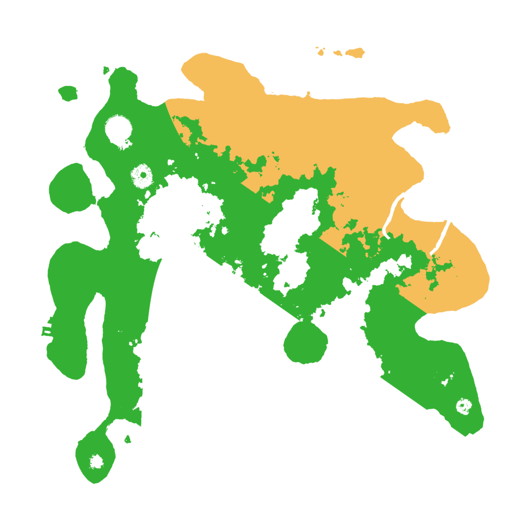 Biome Rust Map: Procedural Map, Size: 3500, Seed: 88817459