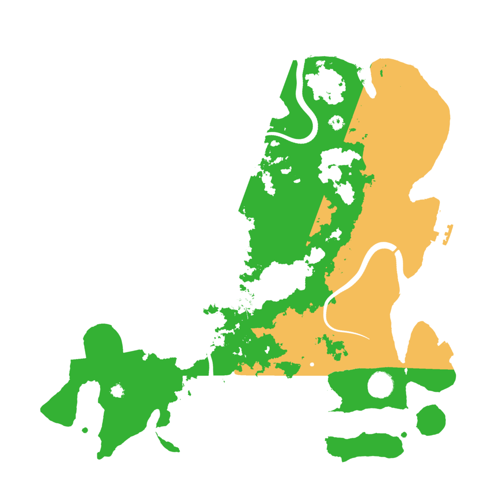Biome Rust Map: Procedural Map, Size: 3500, Seed: 6093403