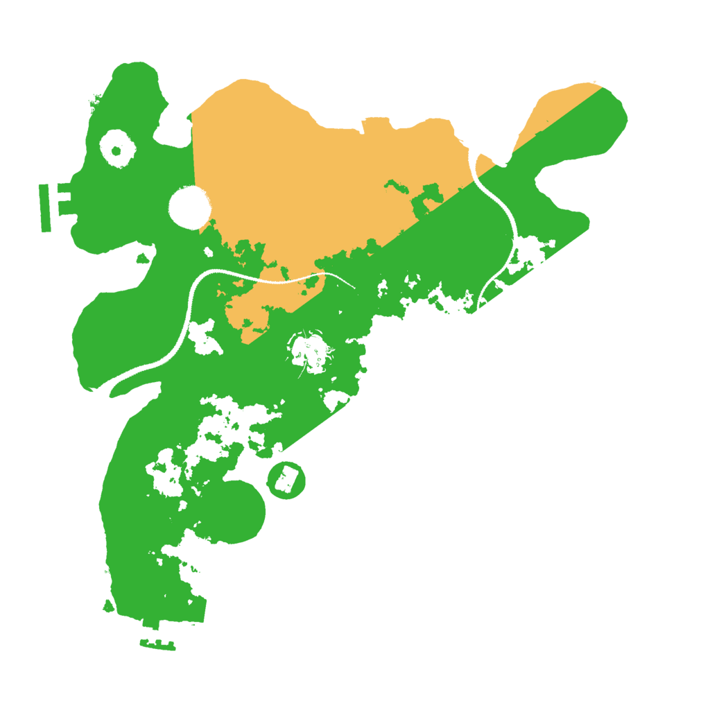 Biome Rust Map: Procedural Map, Size: 3000, Seed: 532