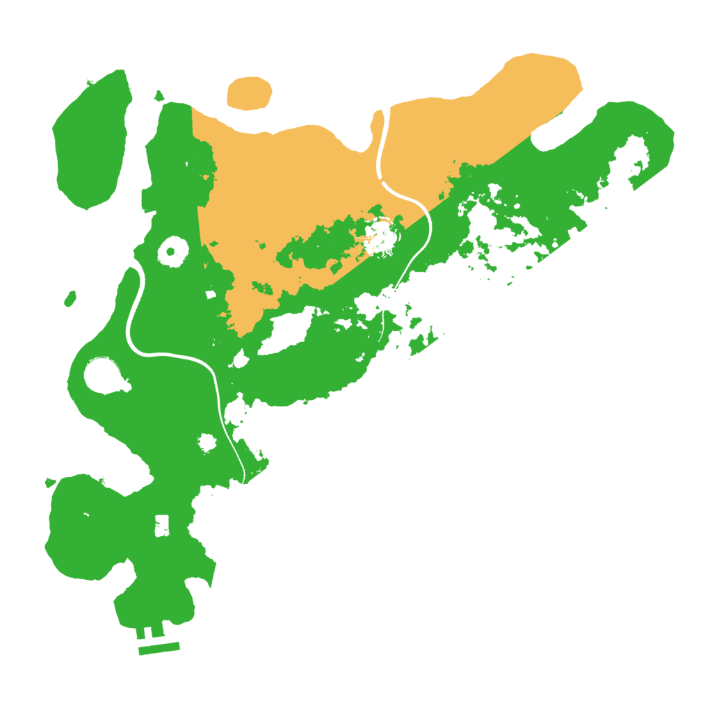 Biome Rust Map: Procedural Map, Size: 3500, Seed: 88441648