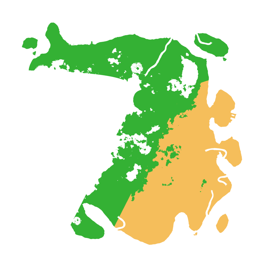 Biome Rust Map: Procedural Map, Size: 3500, Seed: 28477048