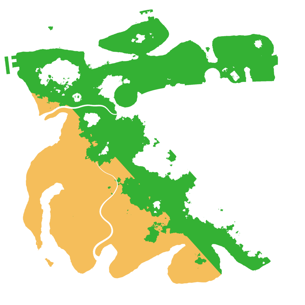 Biome Rust Map: Procedural Map, Size: 3500, Seed: 44782298