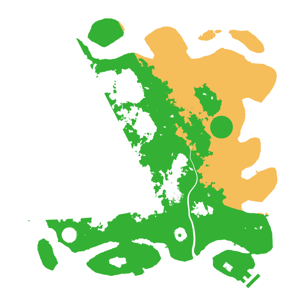 Biome Rust Map: Procedural Map, Size: 3500, Seed: 73948923