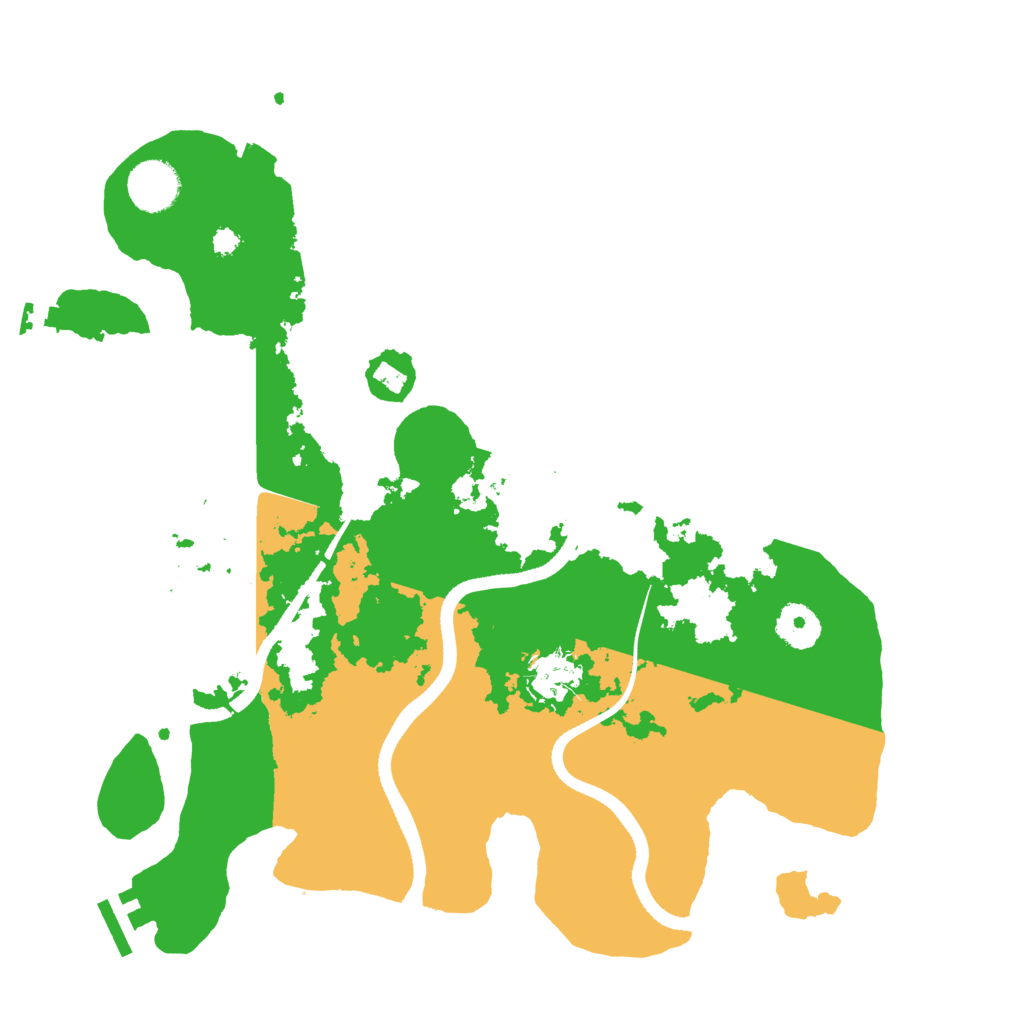 Biome Rust Map: Procedural Map, Size: 3500, Seed: 84200455