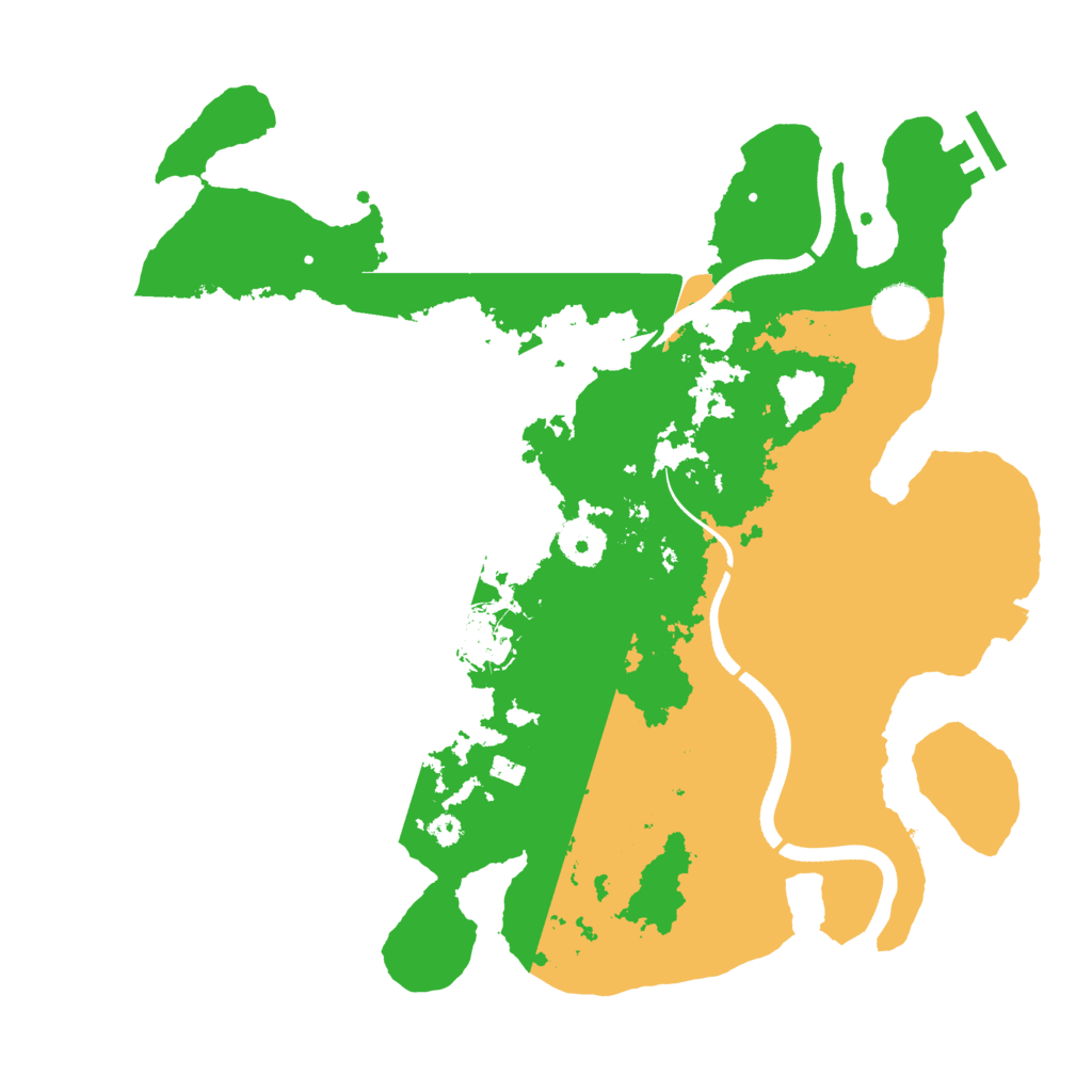 Biome Rust Map: Procedural Map, Size: 3500, Seed: 34033078