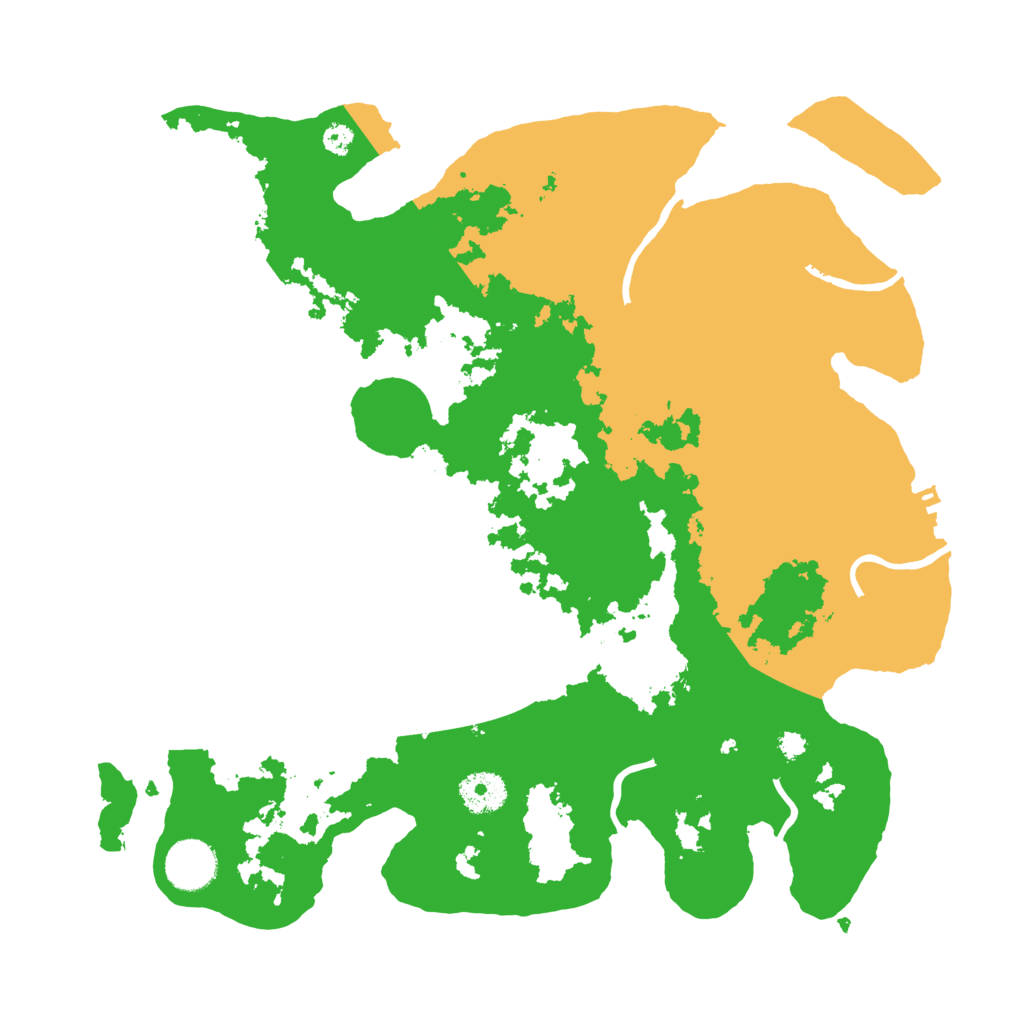 Biome Rust Map: Procedural Map, Size: 3500, Seed: 93166495