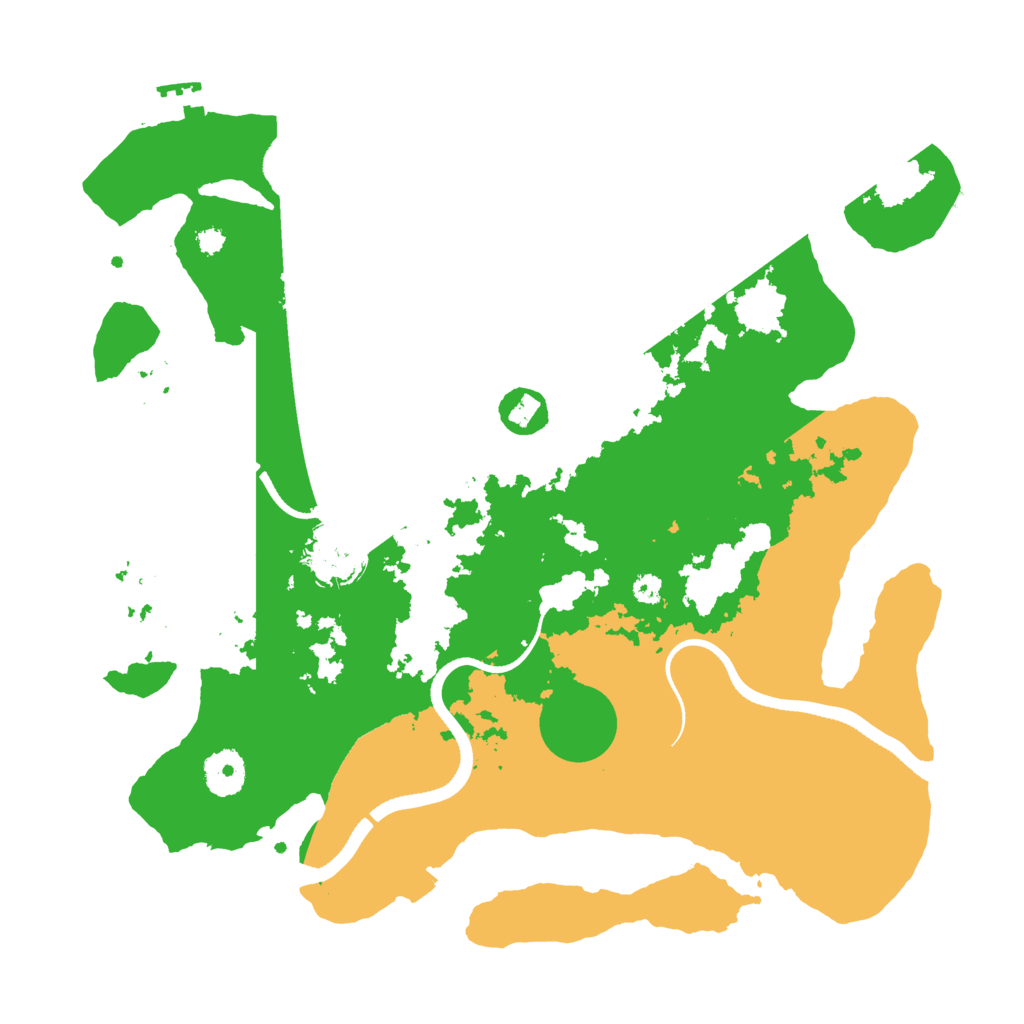 Biome Rust Map: Procedural Map, Size: 3500, Seed: 10857212