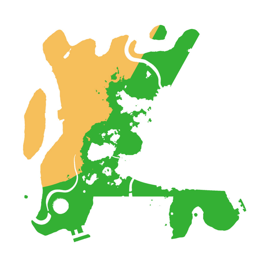 Biome Rust Map: Procedural Map, Size: 3000, Seed: 454145463