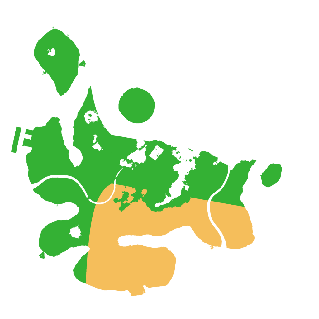 Biome Rust Map: Procedural Map, Size: 2500, Seed: 1242366919