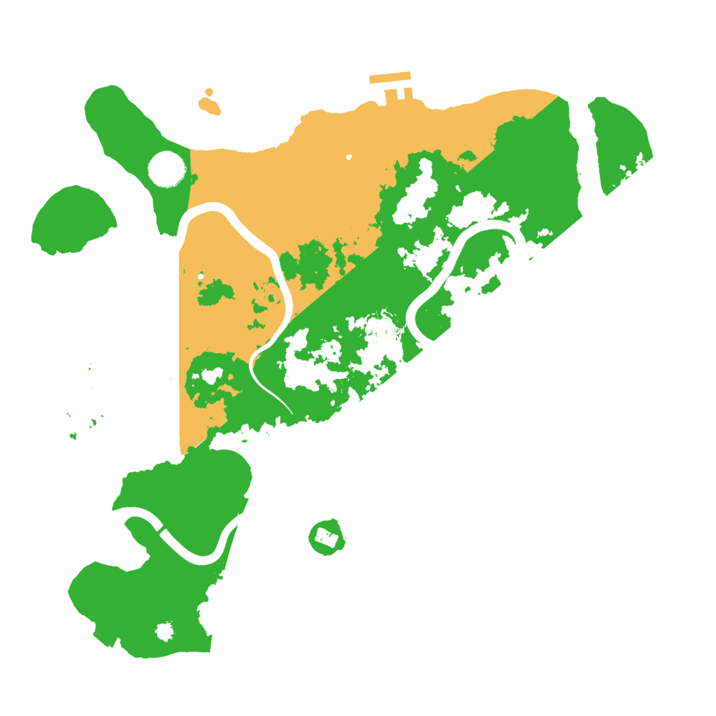 Biome Rust Map: Procedural Map, Size: 3500, Seed: 47791949