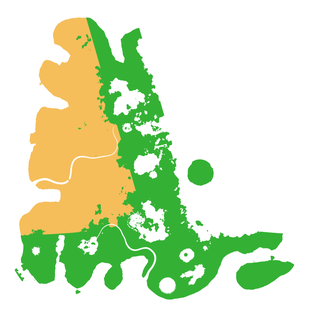 Biome Rust Map: Procedural Map, Size: 3500, Seed: 70937391