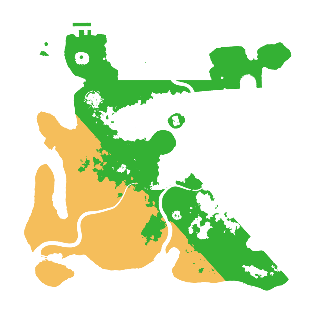 Biome Rust Map: Procedural Map, Size: 3500, Seed: 7956430