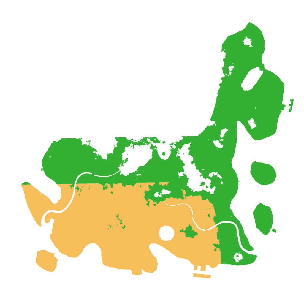 Biome Rust Map: Procedural Map, Size: 3500, Seed: 44544085