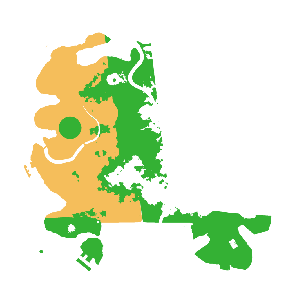 Biome Rust Map: Procedural Map, Size: 3500, Seed: 77323375