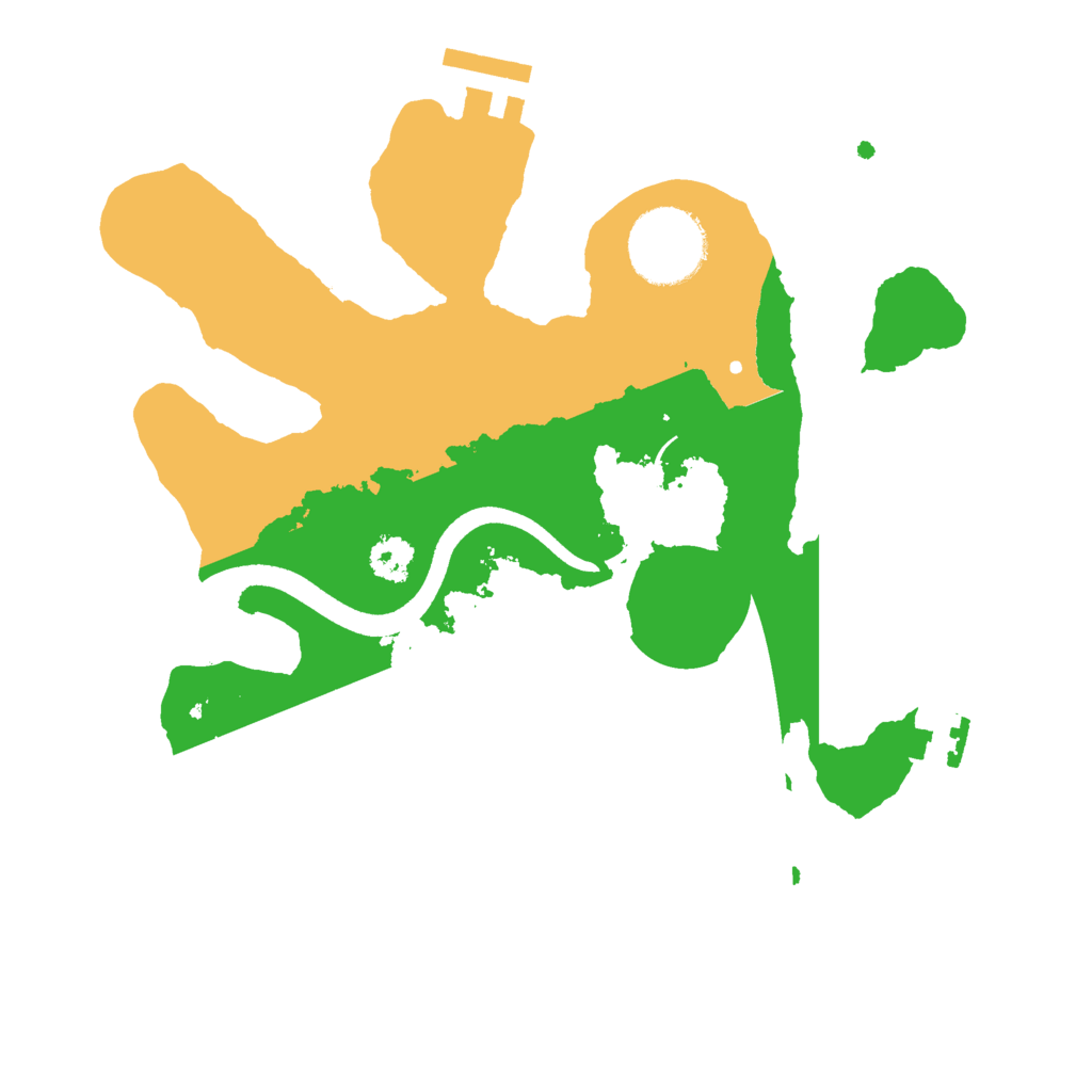 Biome Rust Map: Procedural Map, Size: 2500, Seed: 32786